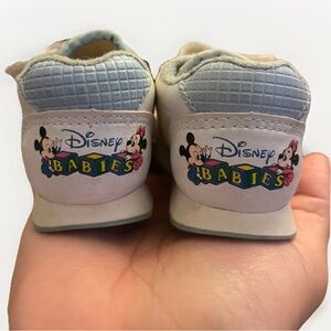 Vintage 90s Disney Baby Mickey Mouse Shoes Infant Sneakers White Blue Retro Y2K